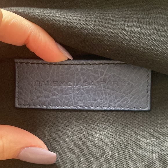 Balenciaga City Clutch Wallet in Agneau Blue - Picture 4 of 10